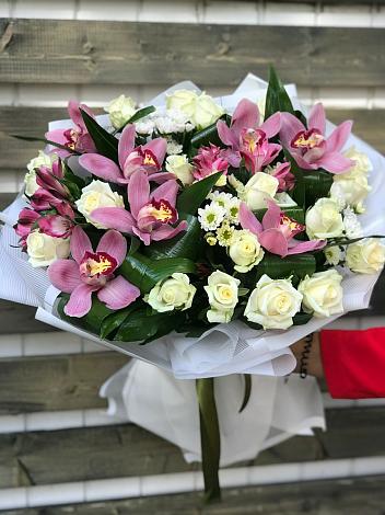Букет цветов из: Розы и Хризантемы в Тургенево