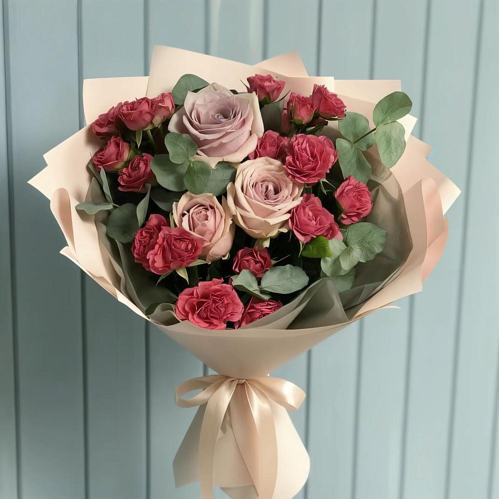 Букет цветов из: Гвоздики и Розы в Тургенево