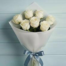 Букет 7 Белых роз Эдлесс Лав в Тургенево