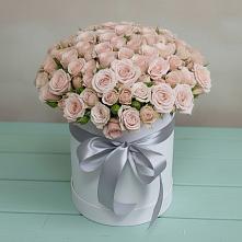 Цветочная композиция из Розы в шляпной коробке в Тургенево