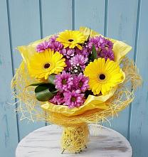 Букет цветов из:  Хризантемы и Герберы в Тургенево
