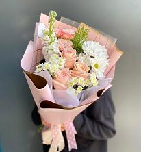 Букет цветов из:  Хризантемы и Розы в Тургенево