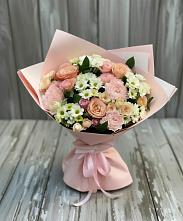 Букет цветов из:  Гвоздики, Розы и Хризантемы в Тургенево