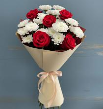 Букет цветов из:  Розы и Хризантемы #REPLACE_PRED# Тургенево