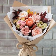 Букет цветов из:  Гвоздики, Хризантемы и Розы в Тургенево