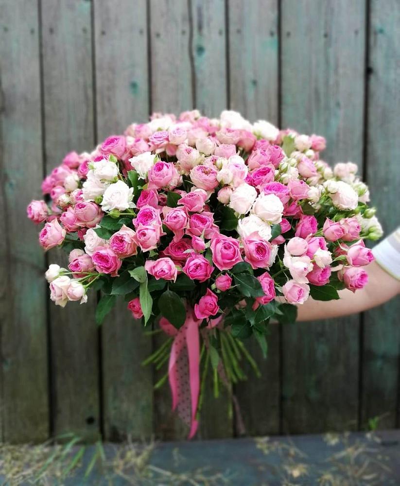 Букет Розовые кустовые розы Натали и Лав Лидия в Тургенево