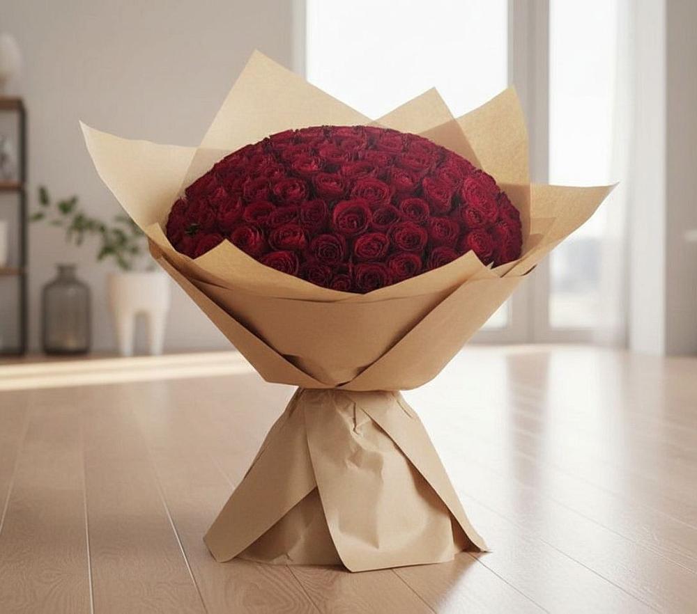 Букет 101 Красная роза в Тургенево