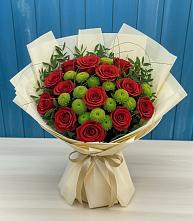 Букет цветов из:  Розы и Хризантемы #REPLACE_PRED# Тургенево