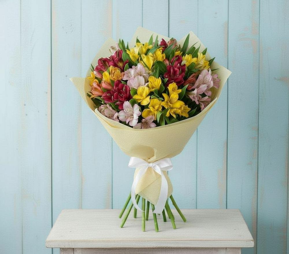 Букет цветов из: Альстромерии в Тургенево