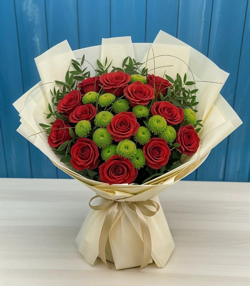 Букет цветов из: Розы и Хризантемы в Тургенево