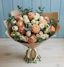 Букет цветов из:  Альстромерии и Розы #REPLACE_PRED# Тургенево